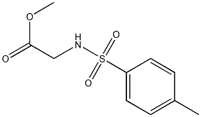 [[(4-Methylphenyl)sulfonyl]amino]acetic acid methyl ester,,结构式