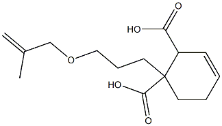3-シクロヘキセン-1,2-ジカルボン酸水素1-[3-(メタリルオキシ)プロピル] 化学構造式