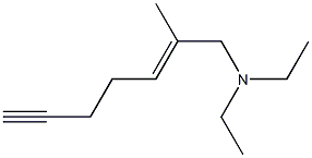 (E)-6-Methyl-7-(diethylamino)-5-hepten-1-yne Structure