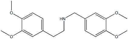 N-[(3,4-Dimethoxyphenyl)methyl]-3,4-dimethoxybenzeneethanamine,,结构式