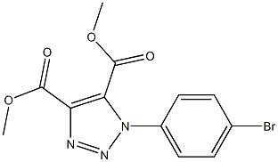 1-(4-Bromophenyl)-1H-1,2,3-triazole-4,5-dicarboxylic acid dimethyl ester,,结构式