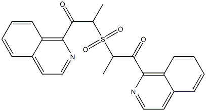 メチル(2-オキソ-2-(イソキノリン-1-イル)エチル)スルホン 化学構造式