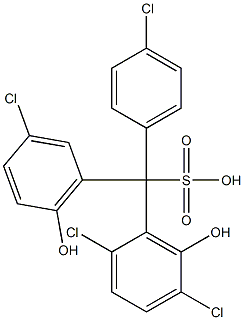  (4-Chlorophenyl)(3-chloro-6-hydroxyphenyl)(2,5-dichloro-6-hydroxyphenyl)methanesulfonic acid