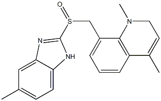 1,2-Dihydro-1,4-dimethyl-8-[(5-methyl-1H-benzimidazol-2-yl)sulfinylmethyl]quinoline