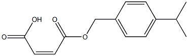 Maleic acid hydrogen 1-(p-isopropylbenzyl) ester 结构式
