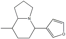 5-(3-Furanyl)-8-methyloctahydroindolizine Structure