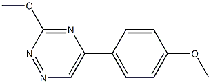 3-Methoxy-5-(p-methoxyphenyl)-1,2,4-triazine 结构式