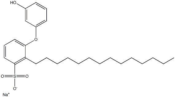 3'-Hydroxy-2-tetradecyl[oxybisbenzene]-3-sulfonic acid sodium salt,,结构式
