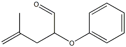 2-(Phenyloxy)-4-methyl-4-pentenal Struktur