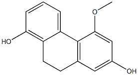 5-Methoxy-9,10-dihydrophenanthrene-1,7-diol,,结构式