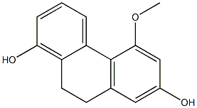 5-Methoxy-9,10-dihydrophenanthrene-1,7-diol Structure