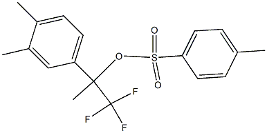 4-Methylbenzenesulfonic acid 1-(trifluoromethyl)-1-(3,4-dimethylphenyl)ethyl ester,,结构式