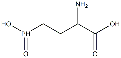 2-Amino-4-(hydroxyphosphinyl)butanoic acid Structure