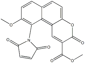 10-(2,5-Dihydro-2,5-dioxo-1H-pyrrole-1-yl)-9-methoxy-3-oxo-3H-naphtho[2,1-b]pyran-2-carboxylic acid methyl ester