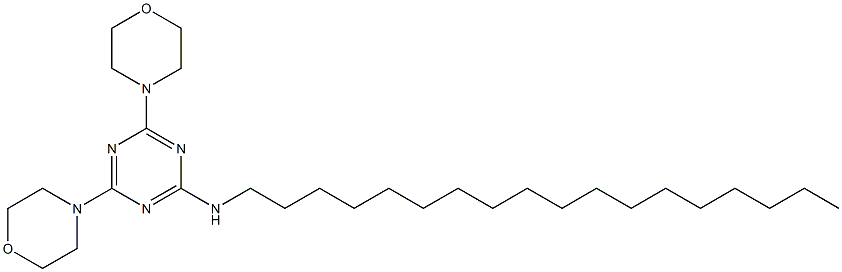 2,4-Bismorpholino-6-stearylamino-1,3,5-triazine,,结构式