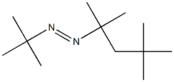 1-tert-ブチル-2-(1,1,3,3-テトラメチルブチル)ジアゼン 化学構造式