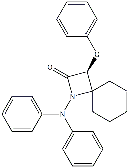 (3S)-3-Phenoxy-1-diphenylamino-1-azaspiro[3.5]nonan-2-one Struktur