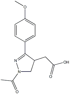 1-Acetyl-3-(4-methoxyphenyl)-4,5-dihydro-1H-pyrazole-4-acetic acid