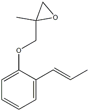2-(1-Propenyl)phenyl 2-methylglycidyl ether 结构式