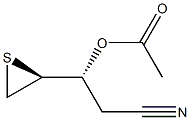 (3R,4S)-3-Acetoxy-4,5-epithiopentanenitrile Struktur