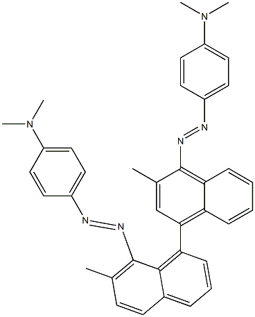  4,4'-Bis(4-dimethylaminophenylazo)-3,3'-dimethyl-1,5'-binaphthalene