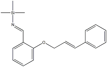 1-[[(Trimethylsilyl)imino]methyl]-2-[(E)-3-phenyl-2-propenyloxy]benzene Structure