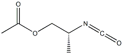 (-)-Acetic acid (R)-2-isocyanatopropyl ester,,结构式