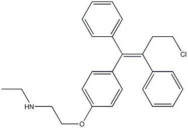  1-(2-Chloroethyl)-1-phenyl-2-[4-(2-ethylaminoethoxy)phenyl]-2-(phenyl)ethene