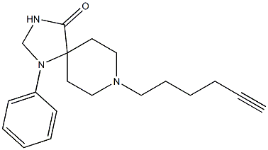 8-(5-Hexynyl)-1-phenyl-1,3,8-triazaspiro[4.5]decan-4-one|