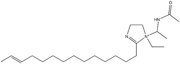 1-[1-(Acetylamino)ethyl]-1-ethyl-2-(12-tetradecenyl)-2-imidazoline-1-ium Structure