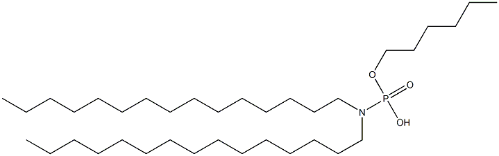 N,N-Dipentadecylamidophosphoric acid hydrogen hexyl ester 结构式