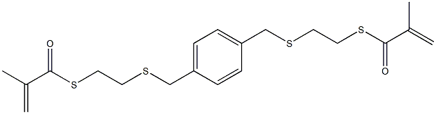 1,1'-[1,4-Phenylenebis(methylenethioethylenethio)]bis(2-methyl-2-propene-1-one),,结构式