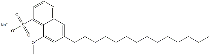 8-Methoxy-6-tetradecyl-1-naphthalenesulfonic acid sodium salt 结构式