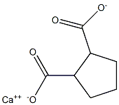 1,2-Cyclopentanedicarboxylic acid calcium salt Structure