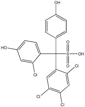 (2-Chloro-4-hydroxyphenyl)(2,4,5-trichlorophenyl)(4-hydroxyphenyl)methanesulfonic acid