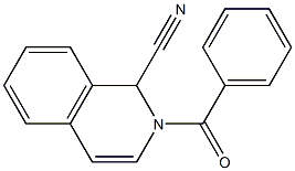 1,2-Dihydro-2-benzoylisoquinoline-1-carbonitrile 结构式