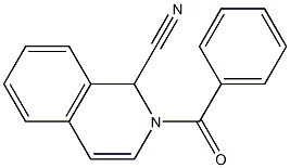 1,2-Dihydro-2-benzoylisoquinoline-1-carbonitrile Struktur