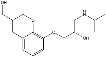 3,4-Dihydro-8-[2-hydroxy-3-[isopropylamino]propoxy]-2H-1-benzopyran-3-methanol