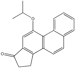15,16-Dihydro-11-isopropoxy-17H-cyclopenta[a]phenanthren-17-one Struktur