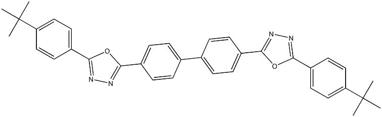 2,2'-(Biphenyl-4,4'-diyl)bis[5-(4-tert-butylphenyl)-1,3,4-oxadiazole] Structure