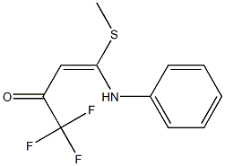 1,1,1-Trifluoro-4-phenylamino-4-(methylthio)-3-buten-2-one Structure