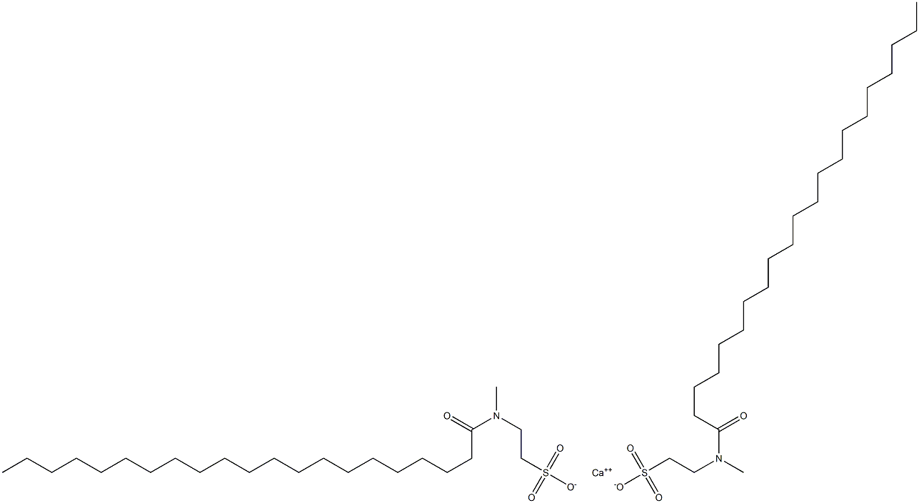 Bis[N-(1-oxohenicosyl)-N-methyltaurine]calcium salt Structure