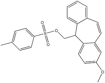 2-Methoxy-5-[(p-toluenesulfonyloxy)methyl]-5H-dibenzo[a,d]cycloheptene,,结构式