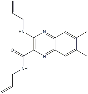 6,7-Dimethyl-3-(allylamino)-N-allylquinoxaline-2-carboxamide 结构式