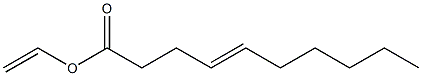 4-Decenoic acid ethenyl ester Struktur