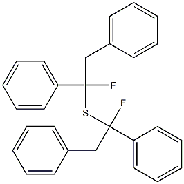 Phenyl(1-fluoro-2-phenylethyl) sulfide,,结构式