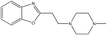 2-[2-(4-Methylpiperazino)ethyl]benzoxazole,,结构式