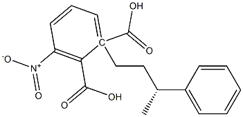 (-)-3-Nitrophthalic acid hydrogen 1-[(R)-3-phenylbutyl] ester,,结构式