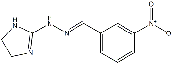 1-(2-Imidazolin-2-yl)-2-[(3-nitrophenyl)methylene]hydrazine Structure