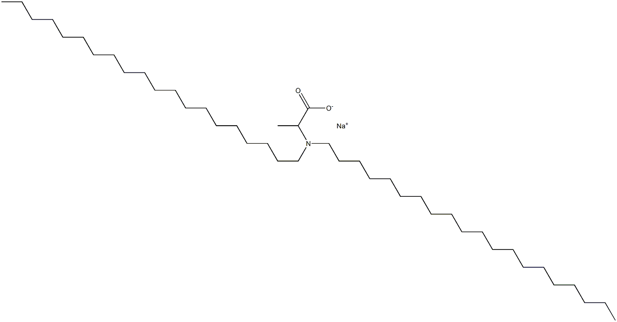 2-(Diicosylamino)propanoic acid sodium salt 结构式